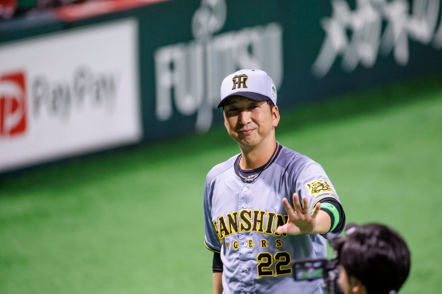 就任1年目で阪神をリーグ優勝に導いた藤川球児監督 ©Kichi Matsumoto