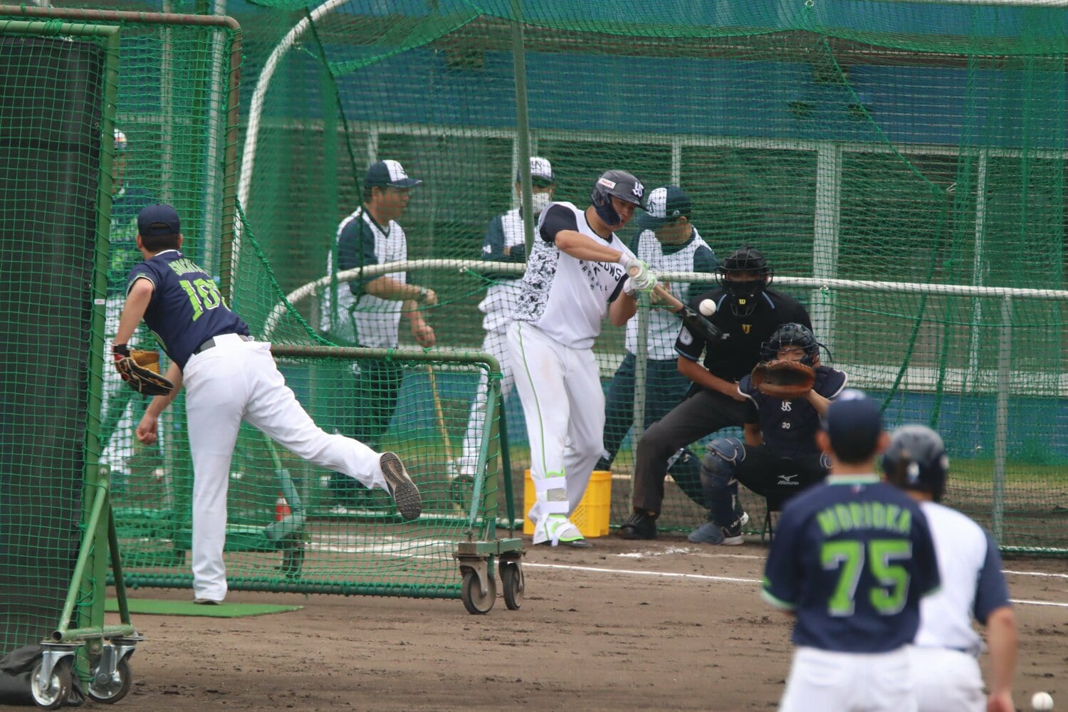 村上宗隆の打撃練習　©Kou Hiroo