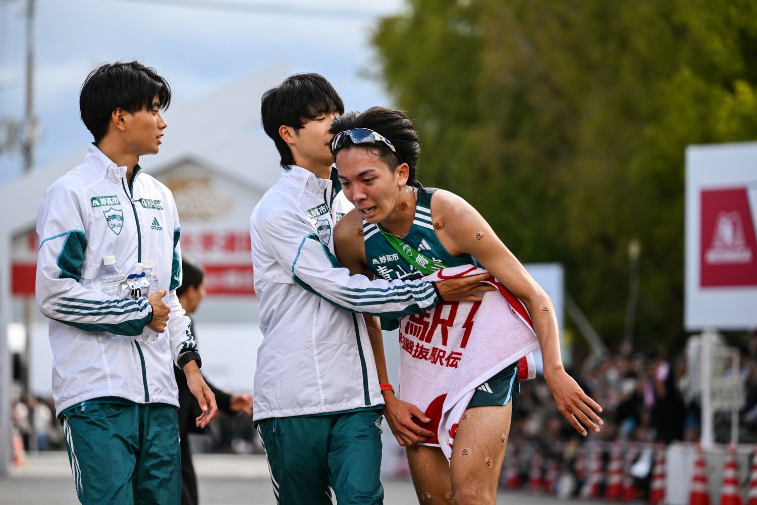 駅伝シーズン開幕戦の出雲駅伝で5位に終わった青学大。期待値の高かったアンカー・鶴川正也も期待に応えられず　©Nanae Suzuki