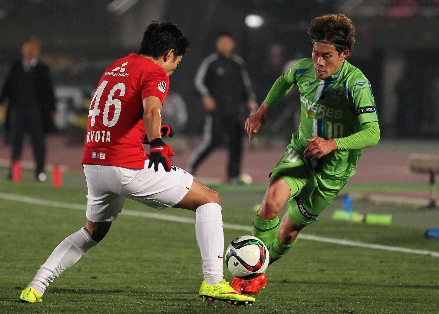 2015シーズン、湘南在籍時の菊池©Getty Images