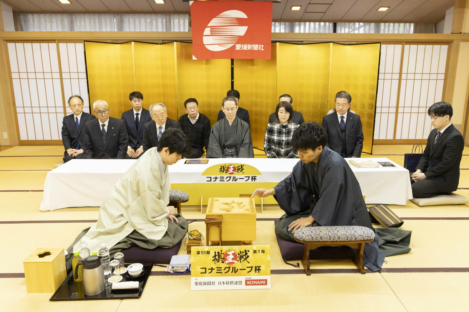 棋王戦第1局　©日本将棋連盟