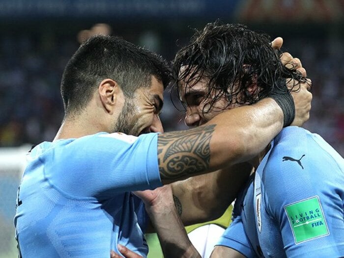 ウルグアイが誇る最強2トップ。スアレス＆カバーニの奇跡と結末。＜Number Web＞ photograph by Getty Images