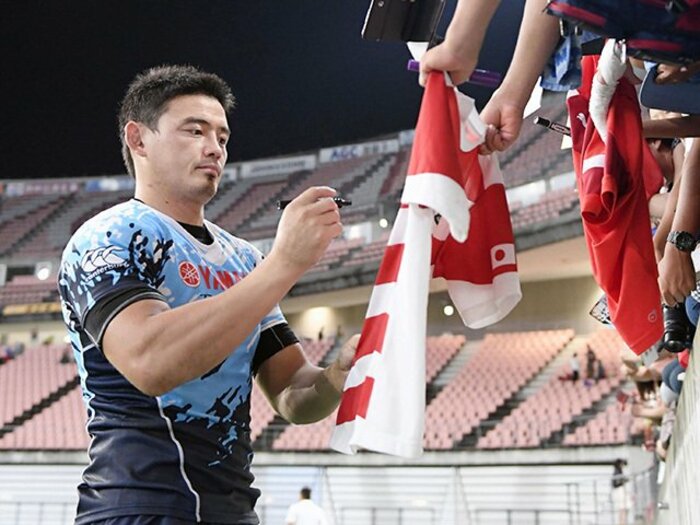 ラグビーW杯まで2年、観客動員は？五郎丸効果に加えて本気度上昇中。＜Number Web＞ photograph by Kyodo News