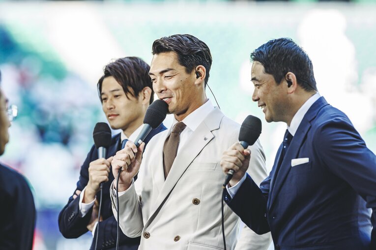 ピッチレポート担当した槙野智章氏　©︎Kiichi Matsumoto