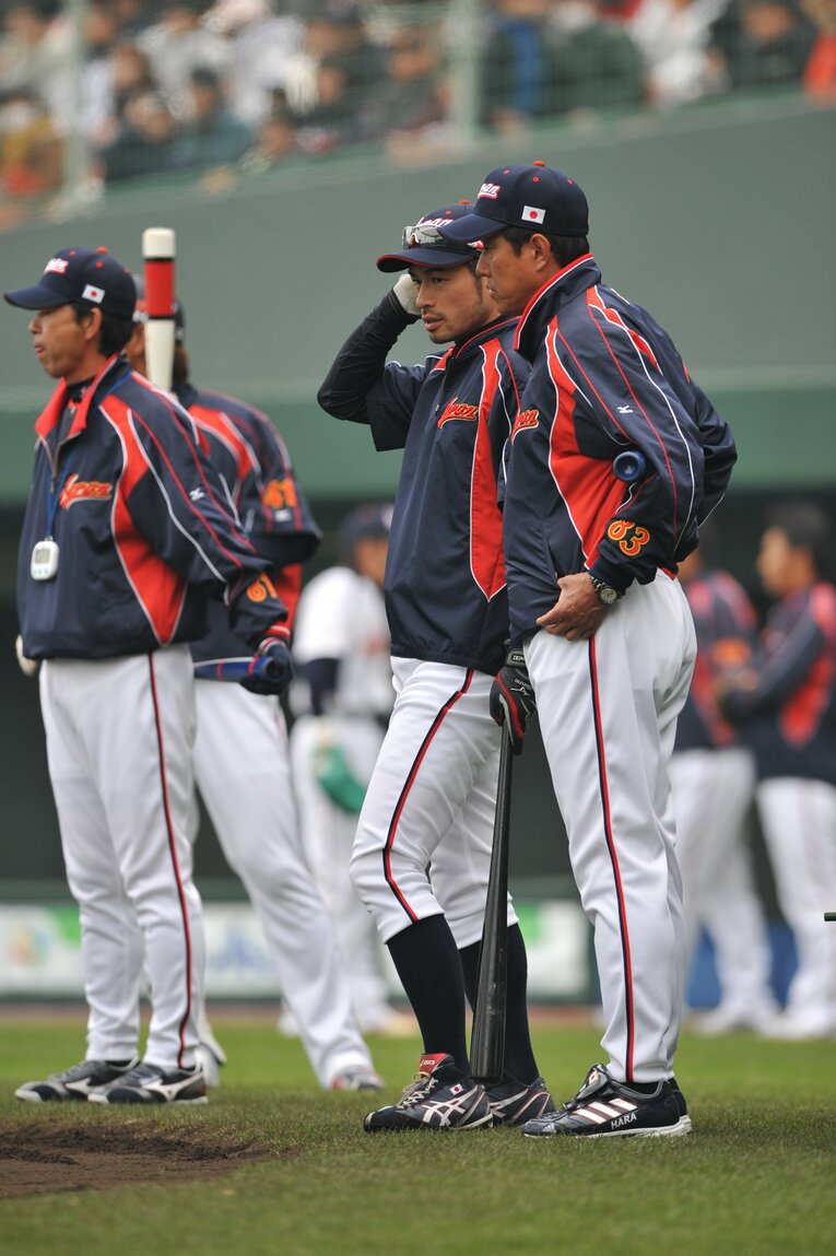 原辰徳監督とイチロー　©︎Hideki Sugiyama