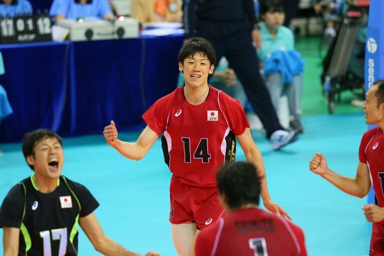 2014年アジア大会。得点を重ねて笑顔の石川と永野　©︎YUTAKA/AFLO SPORT