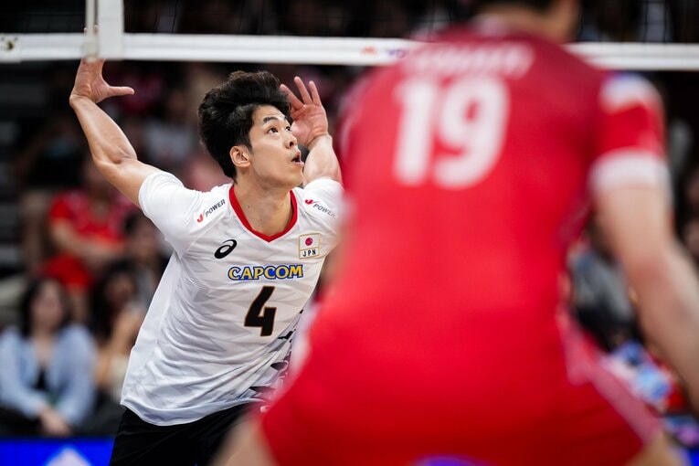 宮浦健人（VNLフランス戦）　©︎Volleyball World