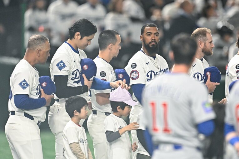 日本開幕シリーズでの大谷翔平　©Nanae Suzuki