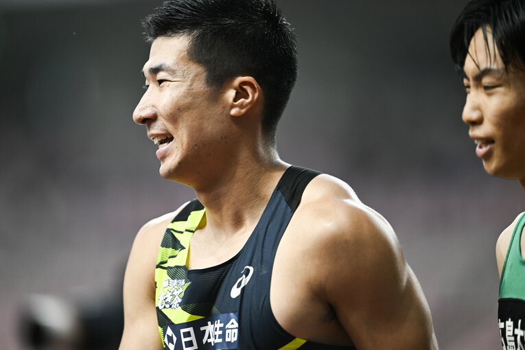 リレーメンバーでパリ五輪を決めた桐生とは同世代 ©Asami Enomoto