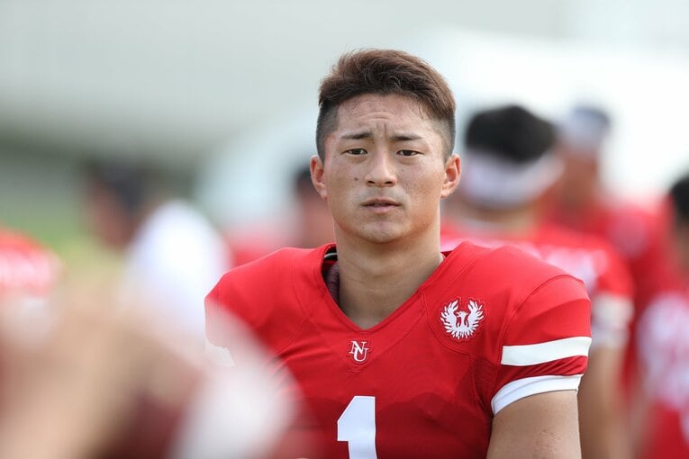 「悪質タックル問題」騒動後には、部則で禁止されている茶髪にする一幕もあった　©Naoki Kitagawa