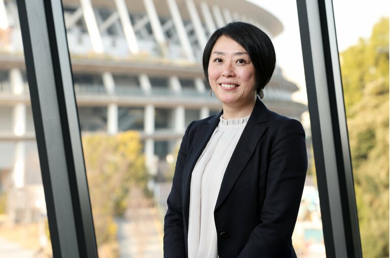 フェンシング日本代表として2度の五輪に出場した池田めぐみさん。現在は「アスリートの力を山形の力に。アスリートが挑む地域活性」プロジェクトに取り組んでいる ／ photograph by Shigeki Yamamoto