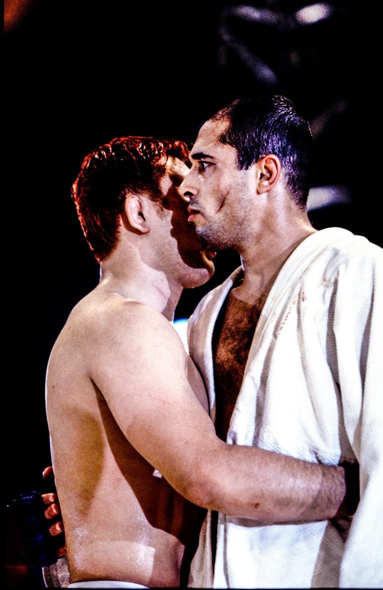 試合後の桜庭とホイス