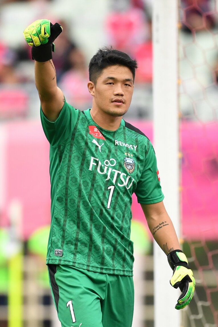 試合中、常に冷静沈着なチョン・ソンリョン　©Masashi Hara/Getty Images