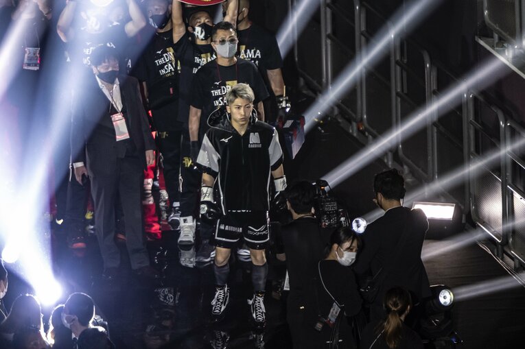 井上尚弥の入場シーン　©Takuya Sugiyama