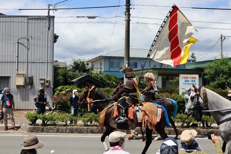 行列でのブラックホール。野馬追初出陣ながら、立派にやり遂げた