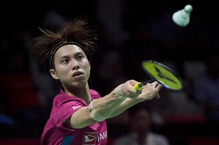 バドミントン日本男子シングルス初のメダル獲得も期待される23歳の奈良岡功大 ／ photograph by AFLO