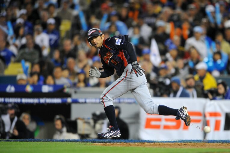 2009年WBC決勝、韓国戦のイチロー　©︎Naoya Sanuki