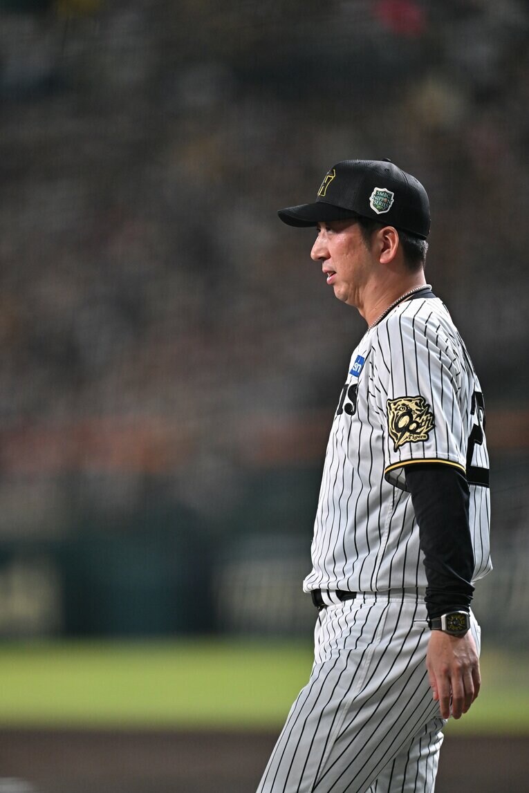 2-3の結果に「この1点差は少しではない」と語った藤川監督　©️Hideki Sugiyama