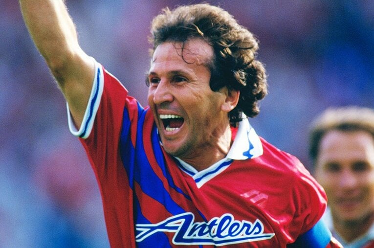 鹿島アントラーズでプレーした頃のジーコ。Jリーグチャンピオンシップでの“騒動”などを語ってくれた ／ photograph by Kazuaki Nishiyama