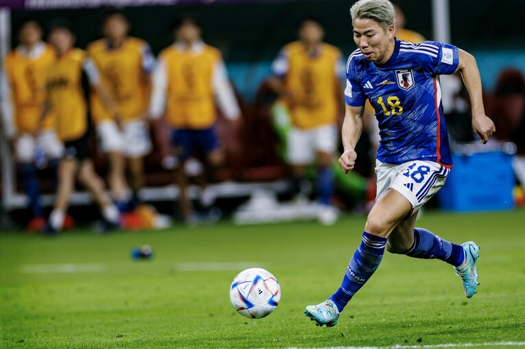 途中出場した浅野　©Kiichi Matsumoto/JMPA