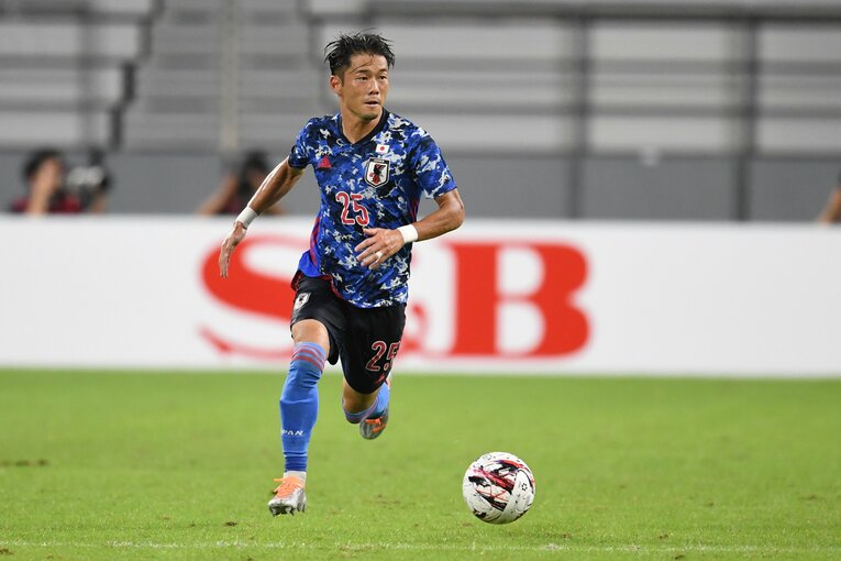 サイドバックの小池龍太も攻守に存在感を見せた　©Masashi Hara/Getty Images