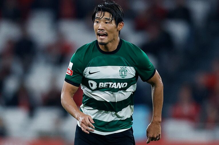 日本代表の中盤の主力である守田英正は、ポルトガルの名門スポルティングでも重要な役割を果たしている ／ photograph by Daisuke Nakashima