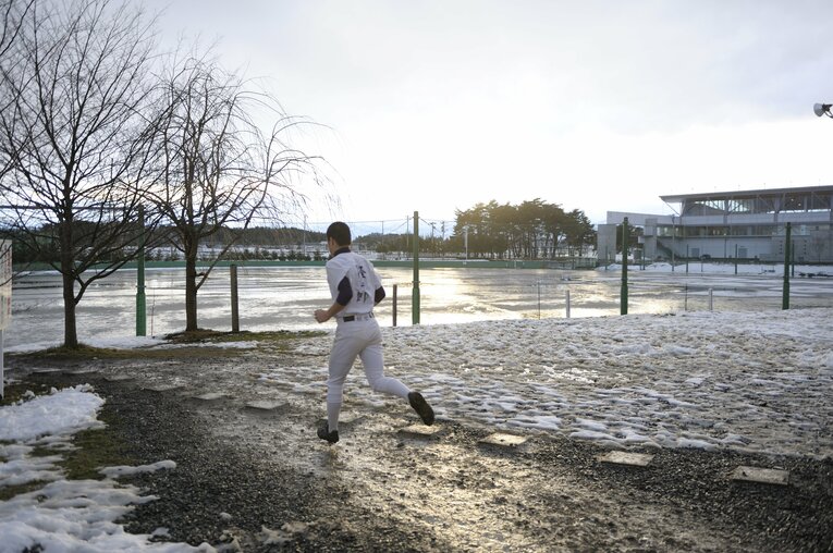 花巻東の練習場風景　©Asami Enomoto