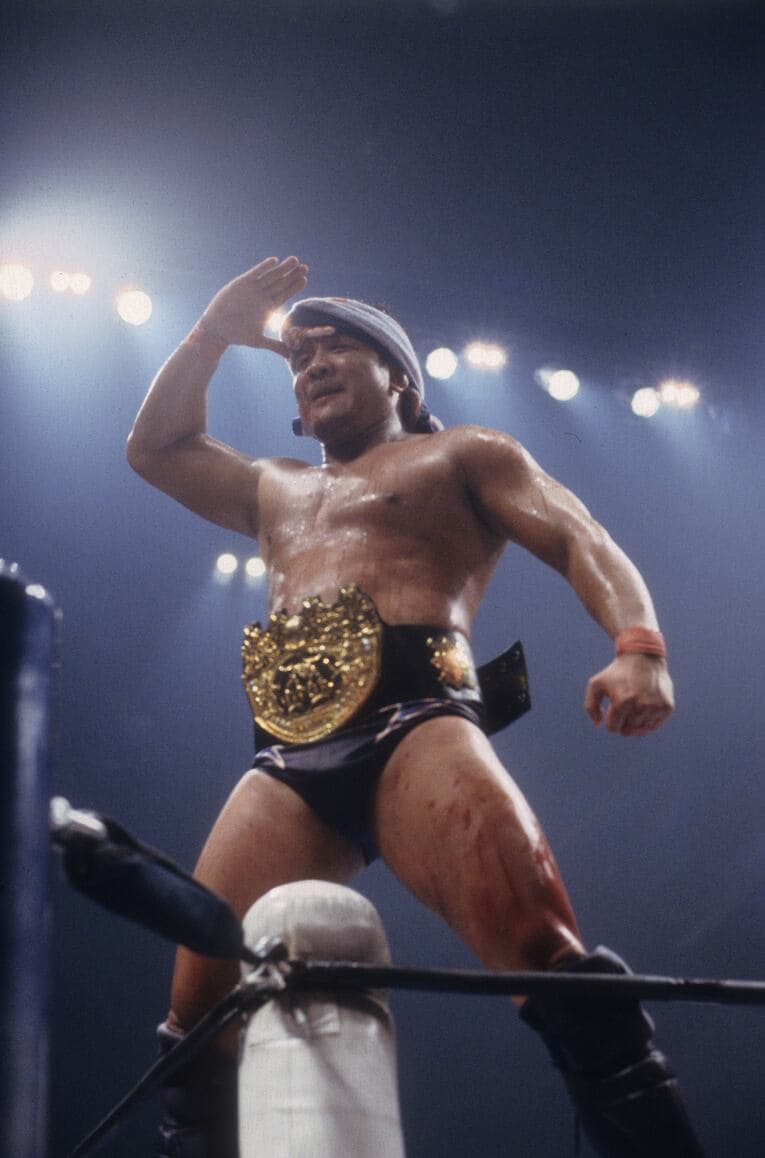 2003年4月、10度目の防衛を果たした際の永田。裕生さんが憧れた姿だ