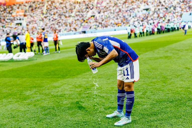 カタールW杯の久保　©Kiichi Matsumoto/JMPA