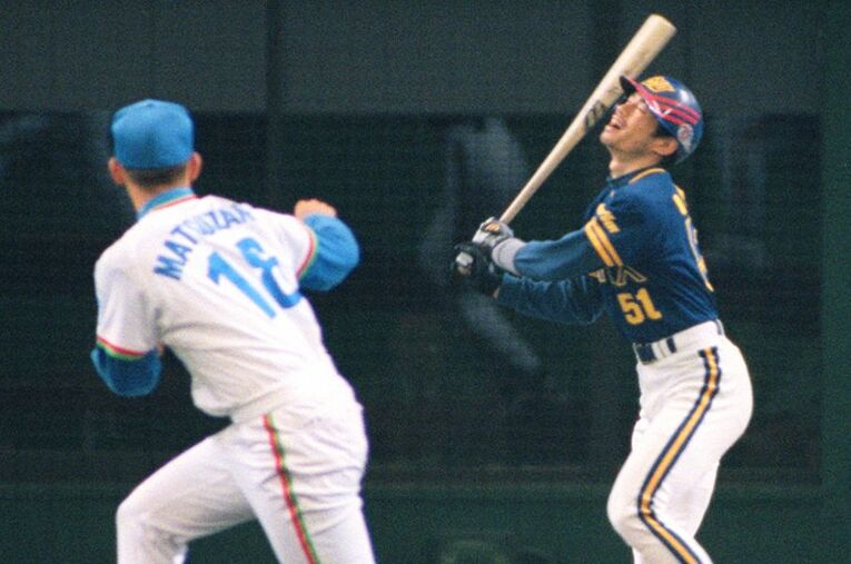 1999年5月16日のオリックス戦。イチローとの初対決で3打席連続三振を奪う ／ photograph by KYODO