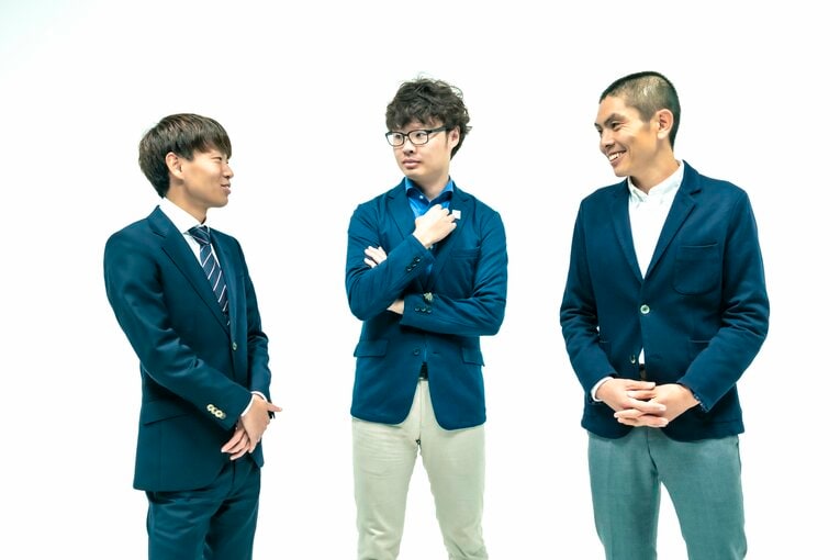 柏原竜二、今井正人とともに3人の神、勢ぞろいの図　©BUNGEISHUNJU