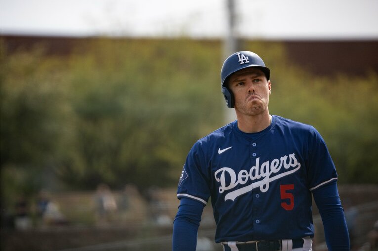 【ドジャースの新しい仲間たち】頼れる3番のフリーマン。よきパパでも知られる　©Nanae Suzuki