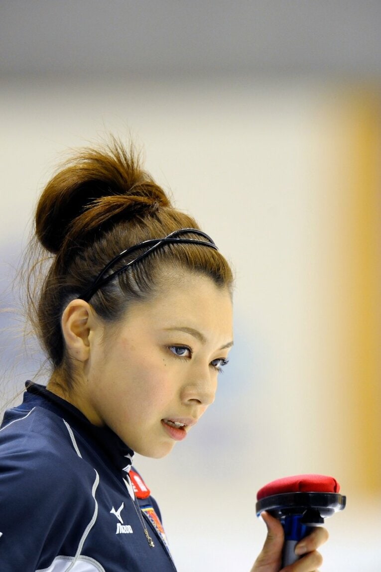 競技中の本橋　©Sports Graphic Number