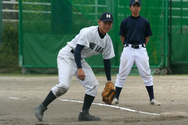 龍谷大平安高校時代の中田史弥トレーナー（写真=本人提供）