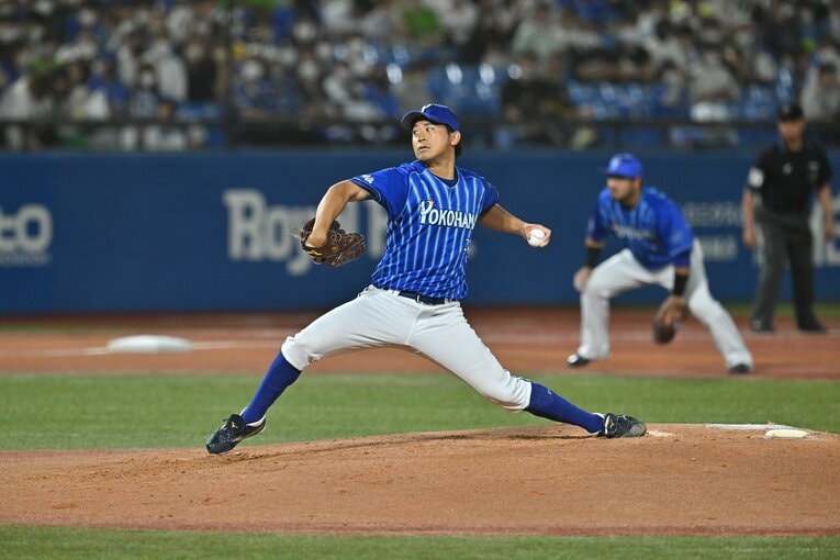 2022年9月25日のヤクルト戦に登板した今永　©Hideki Sugiyama