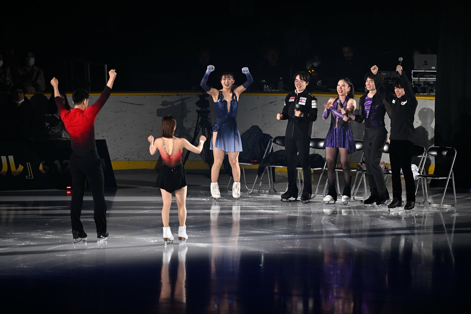 ミラノ五輪団体戦を再現する場面も　©Asami Enomoto