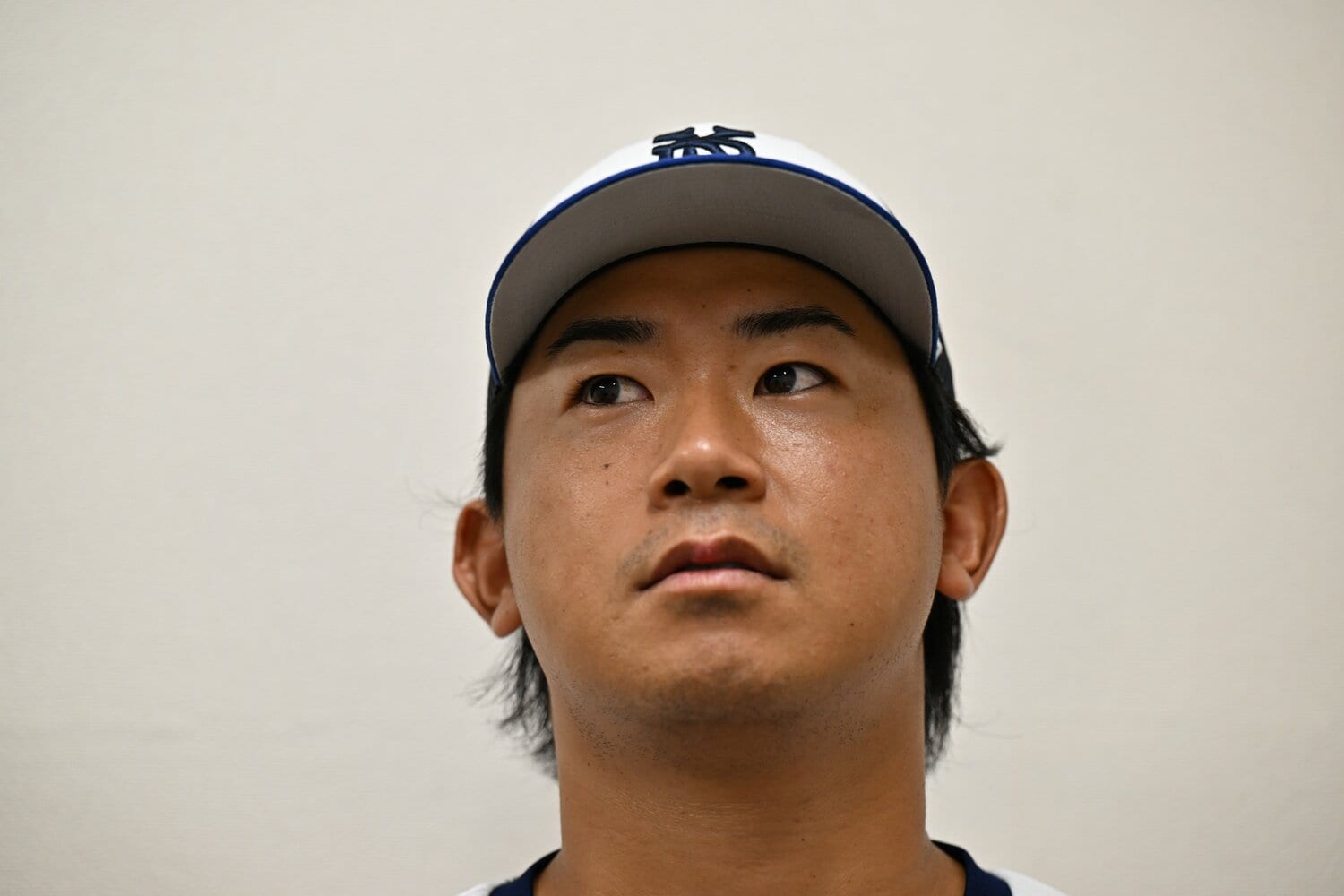 インタビューに応じる、横浜DeNAベイスターズ・今永昇太投手（30歳）　©Naoya Sanuki