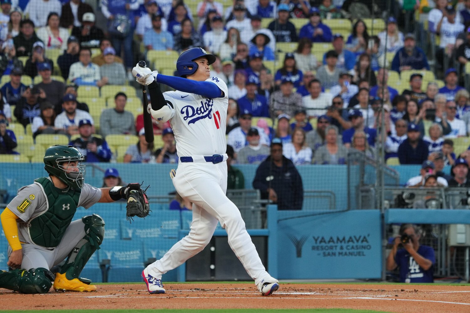 大谷翔平の先頭打者ホームラン　©︎Shizuka Minami