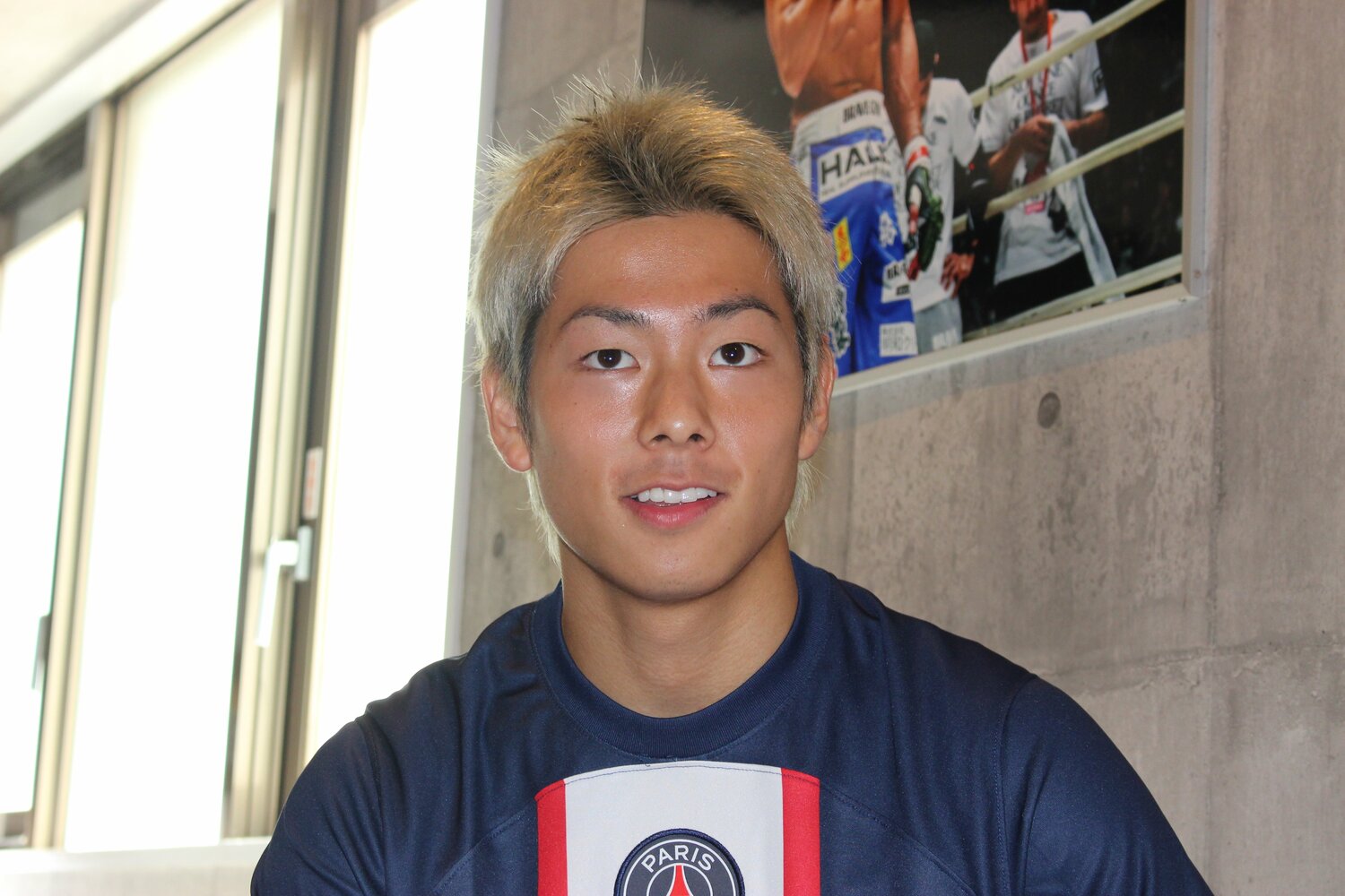 2022年7月、取材に応じる三浦孝太　©Number Web