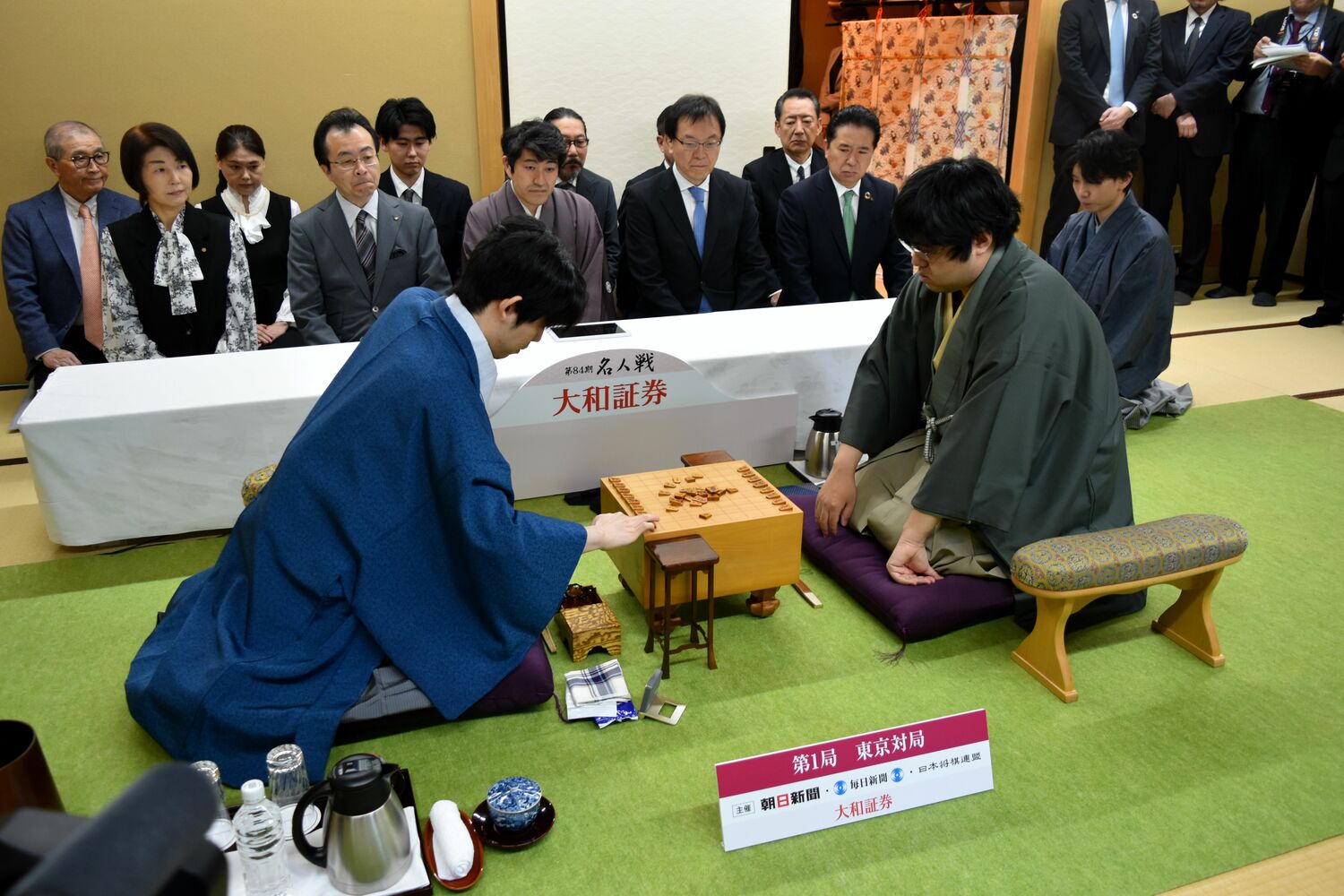 名人戦第1局 ©日本将棋連盟