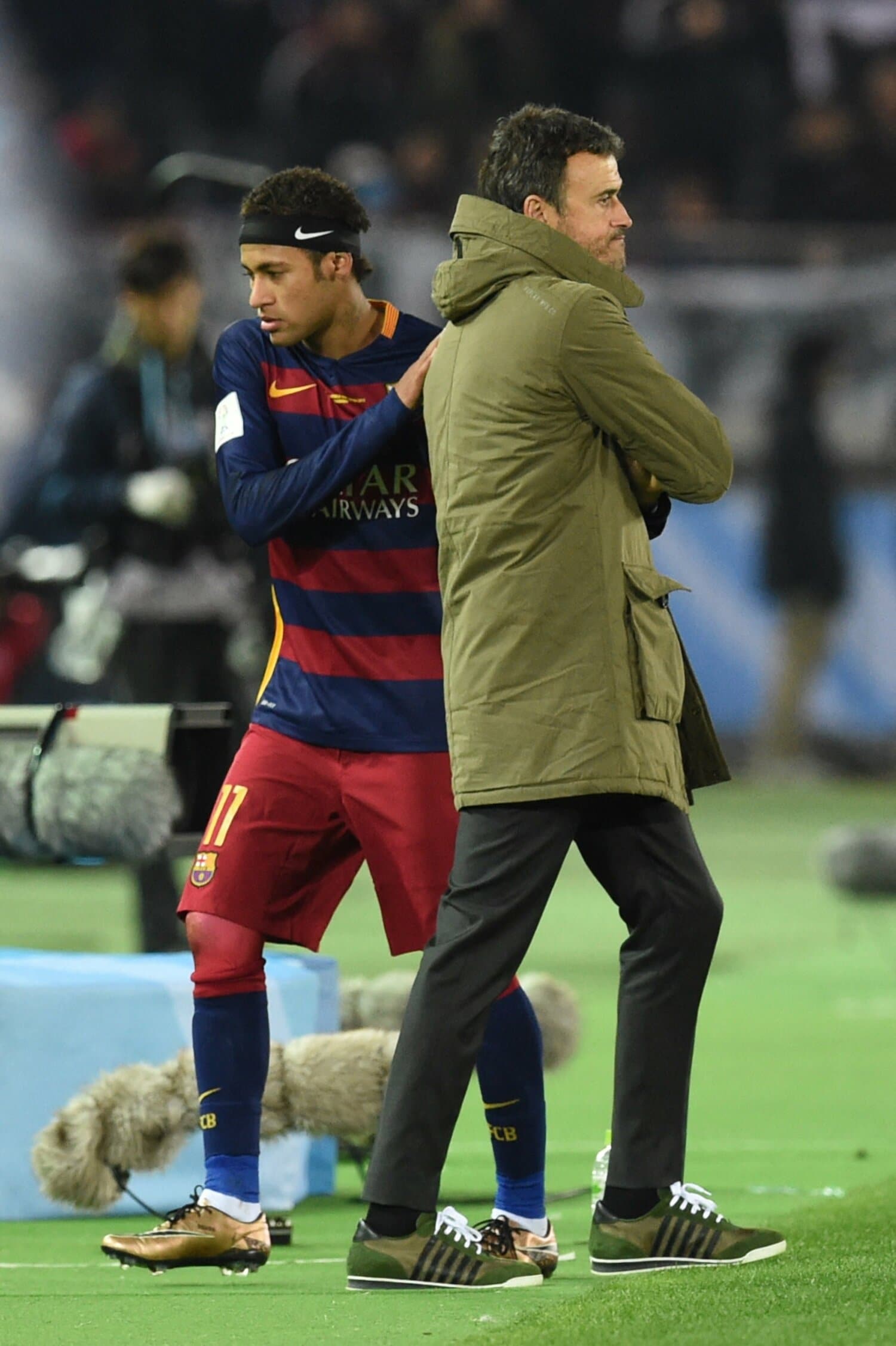 バルサ時代に重用したネイマールを“切る”決断ができるのも、ルイス・エンリケの名将たるゆえんといえる　©AFP/JIJI PRESS