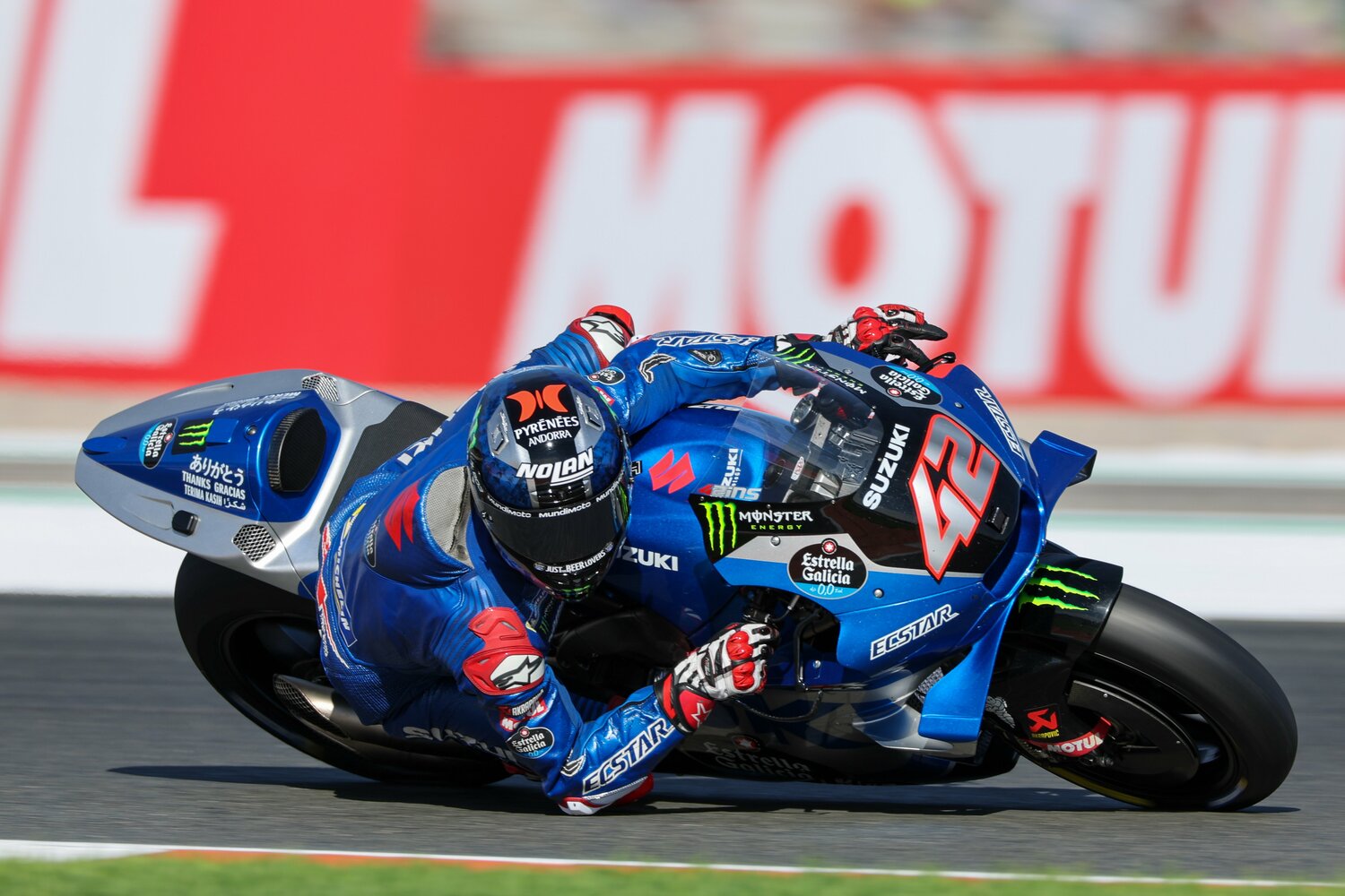 昨年の最終戦バレンシアGPで、リンスはスズキのラストランに優勝で花を添えた　©Satoshi Endo