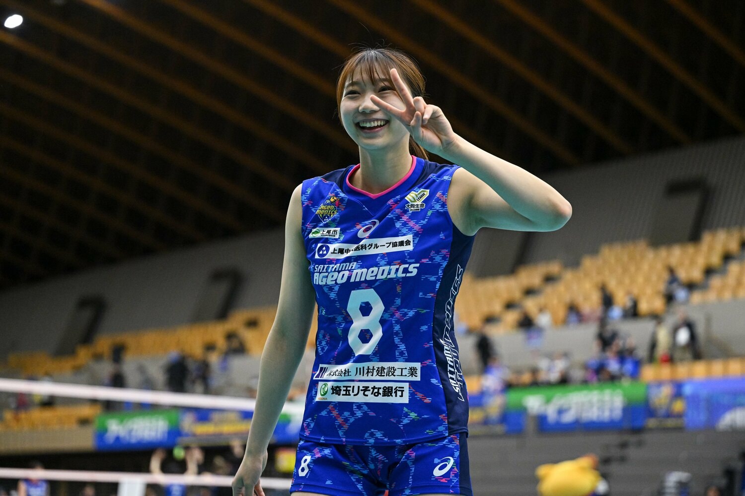 終盤戦では持ち前の明るさが影を潜めた ©︎SV.LEAGUE