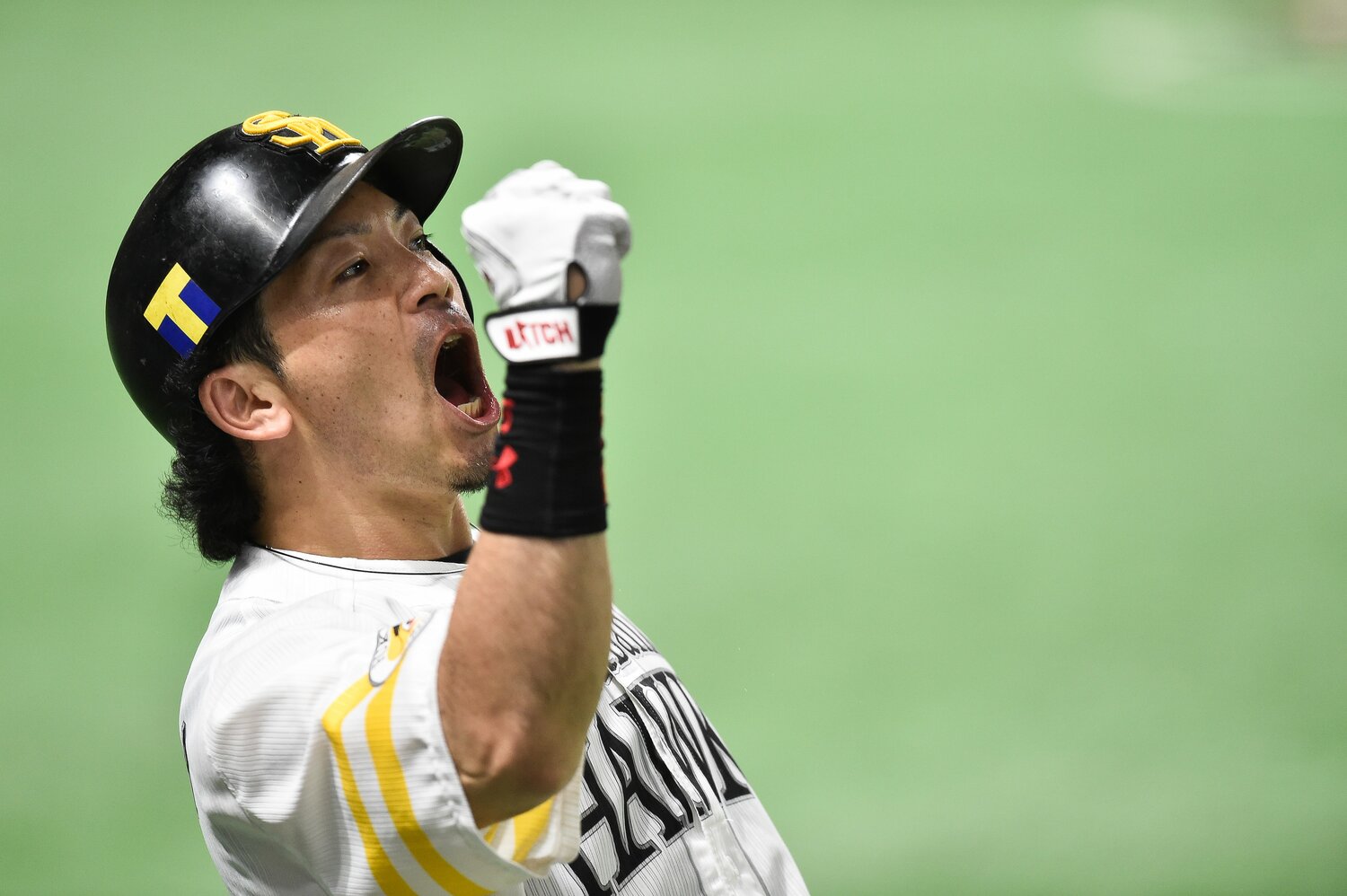 松田の代名詞だった「熱男」コール ©Nanae Suzuki