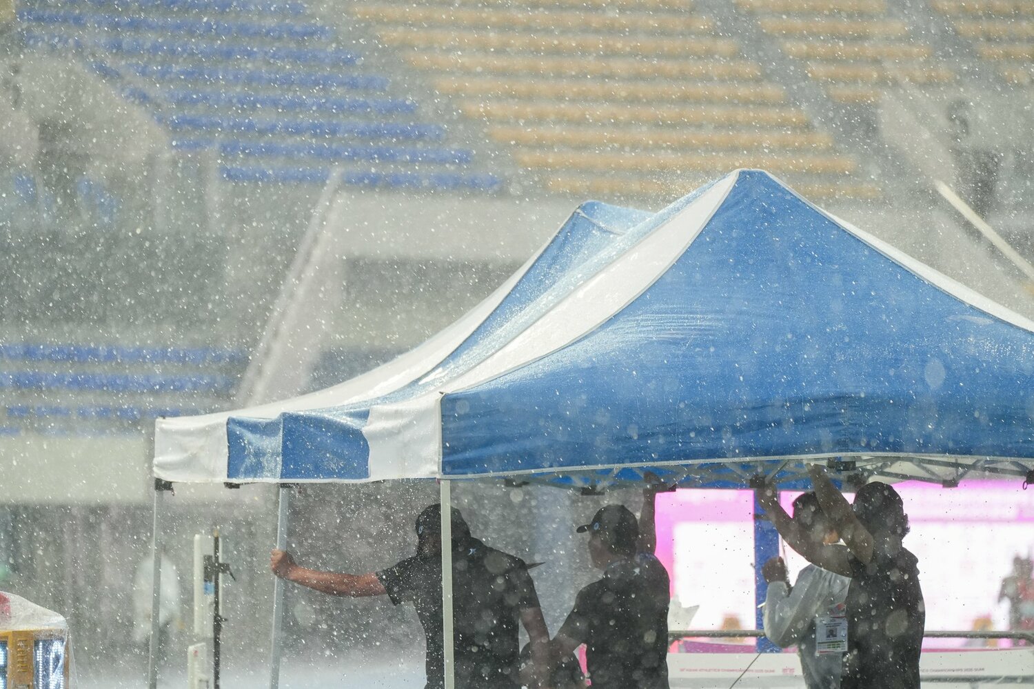 天候の急転に悩まされた陸上アジア選手権　©Satoshi Wada