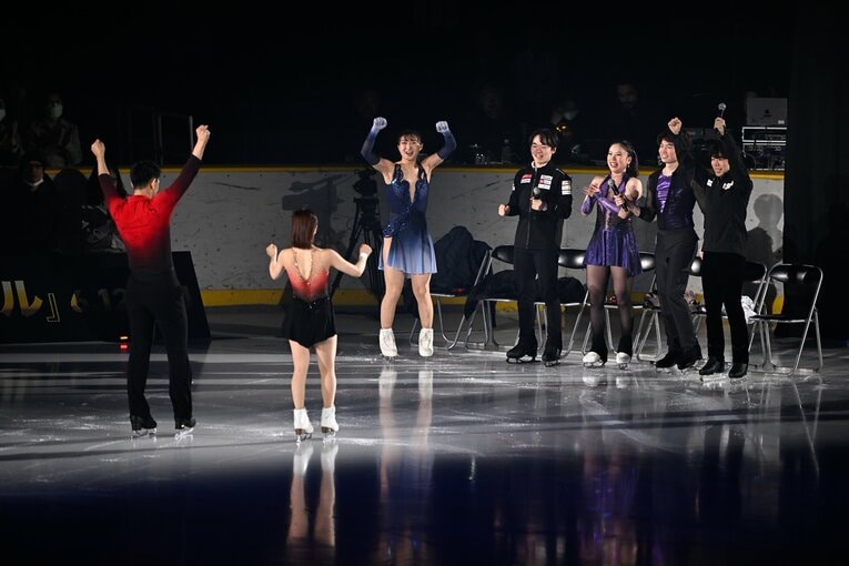 ミラノ五輪団体戦を再現する場面も　©Asami Enomoto