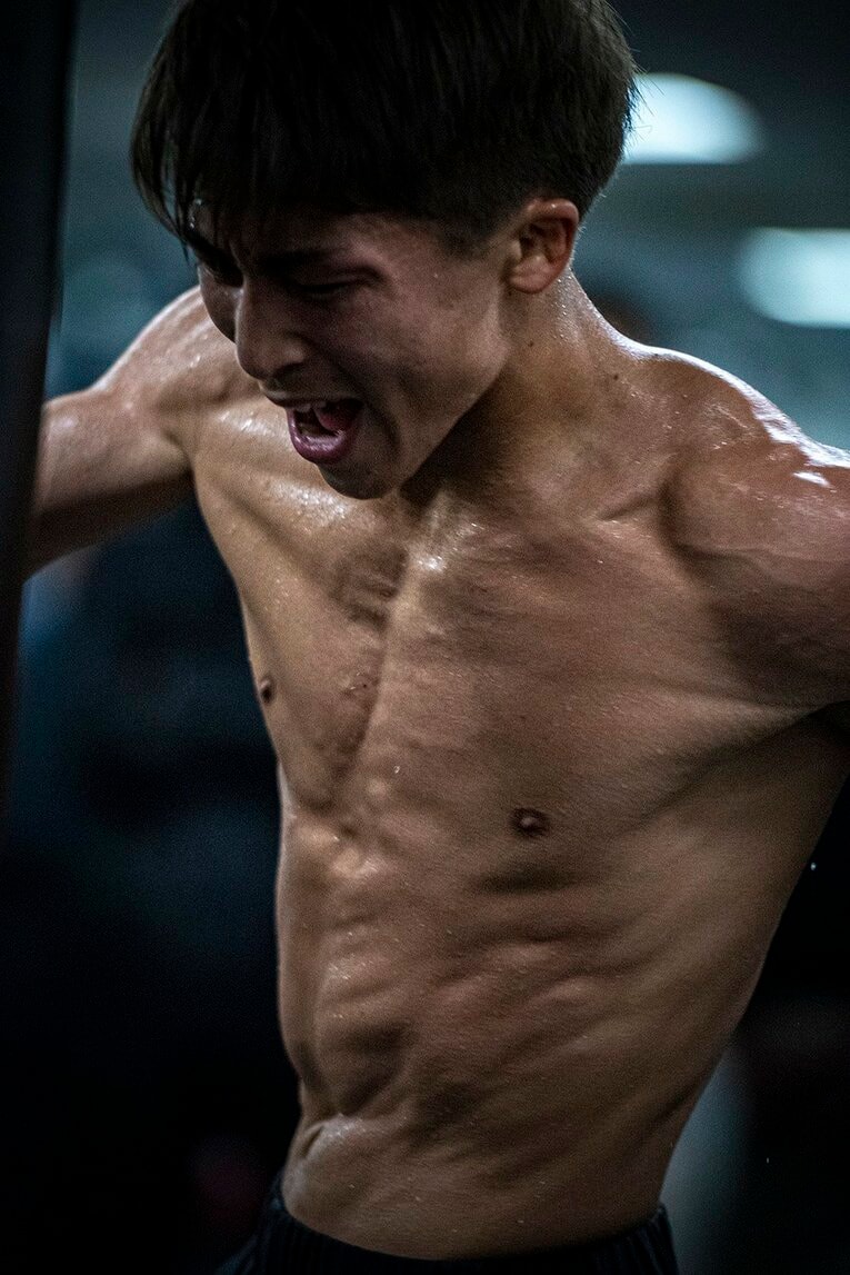 2019年ドネア戦前の公開練習　©Takuya Sugiyama