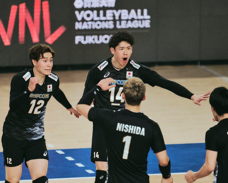 VNLスロベニア戦　©︎Yuki Suenaga