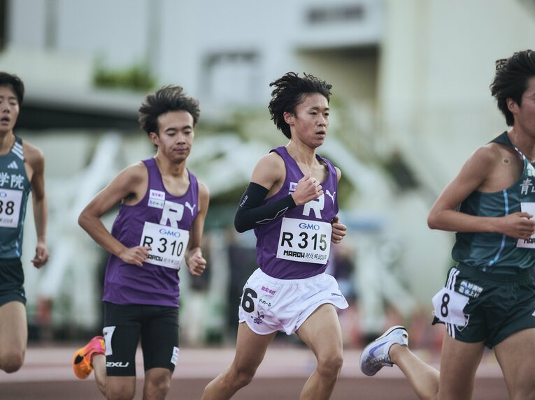 MARCH対抗戦1組、立教大からは瀬川航平（2年、310番）と本宮慶尚（1年、315番）が登場　©Yuki Suenaga