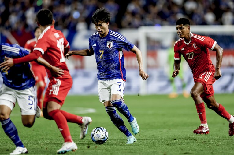 6月シリーズでも存在感を発揮した三笘薫　©︎Kiichi Matsumoto